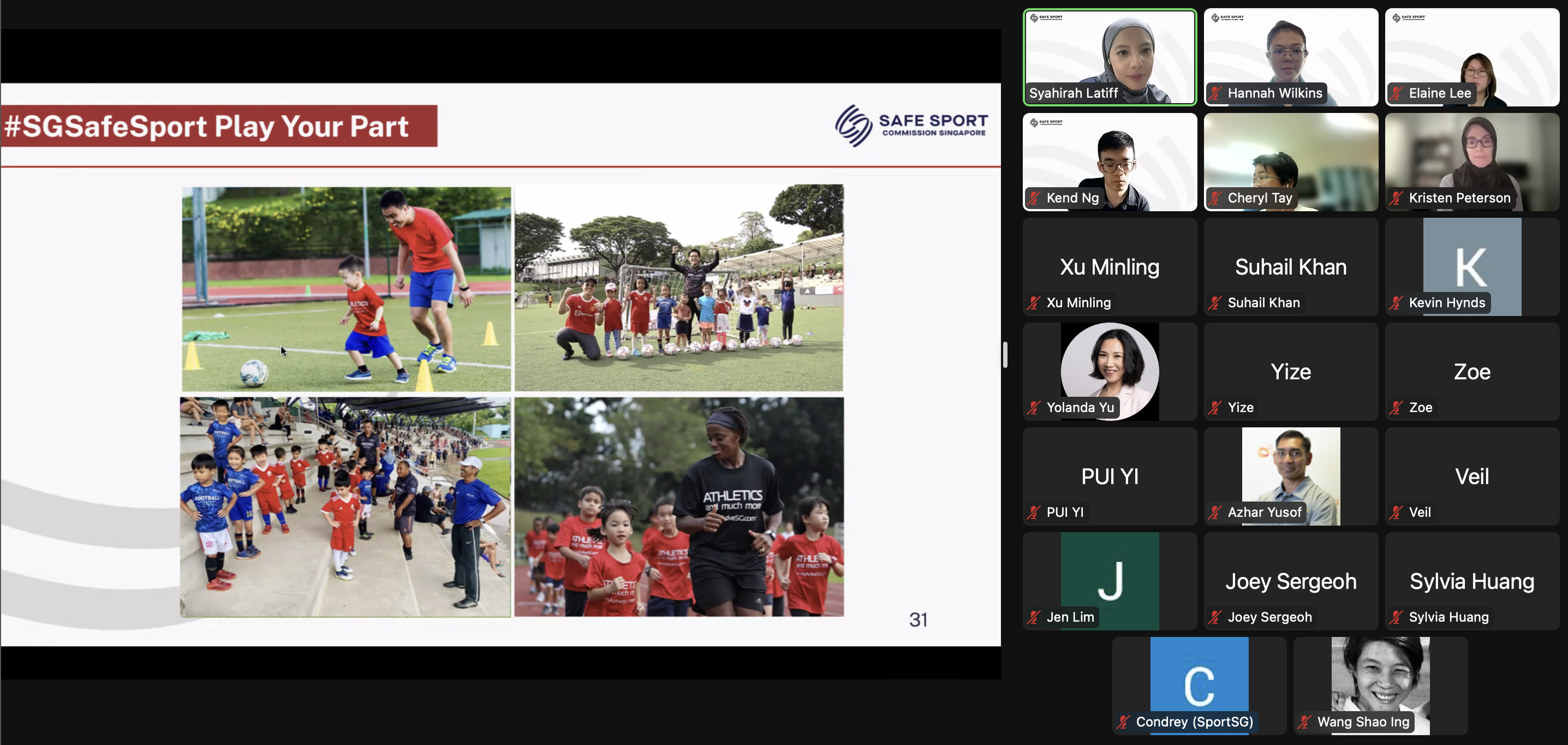 Zoom Webinar about Safe Sport for parents